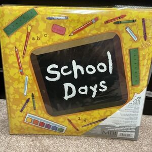 School Days MBI Post-Bound Top Loading 12x12 Scrapbook 20 Pages Memory Book New
